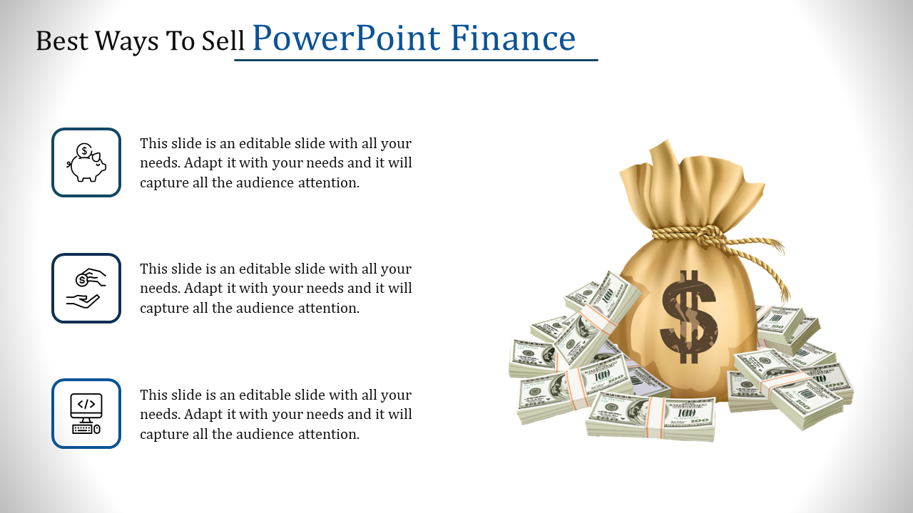 PowerPoint Finance Slide Template for Powerpoint and Google Slides